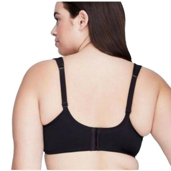 Cacique Lane Bryant Bra Smooth Balconette Underwire Plus Size 42G Black - Picture 4 of 8